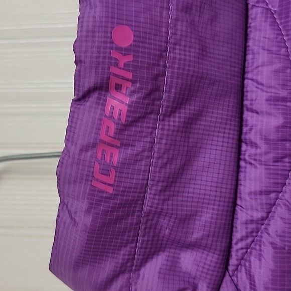 Women's primaloft purple w/pink trim lightweight jacket. Sz 10 Icepeak polyamide - Picture 4 of 9